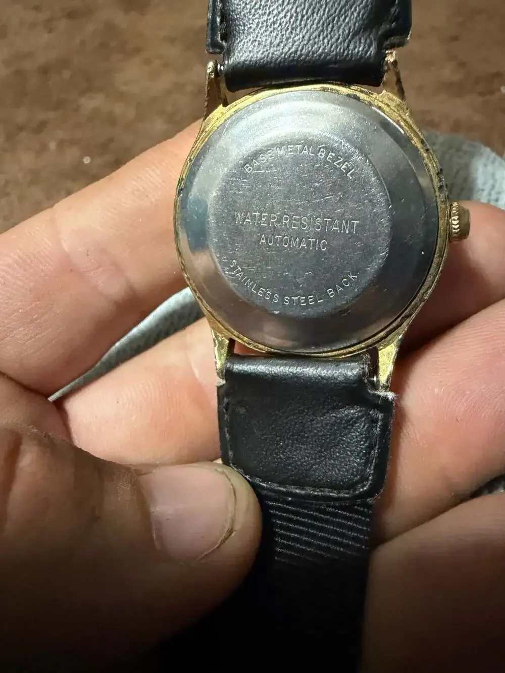 1970 Vintage Timex Viscount Automatic Gold-Tone Dress Watch